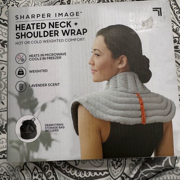 Sharper Image Weighted Heated Neck & Shoulder Aromatherapy Wrap - Picture 5 of 5